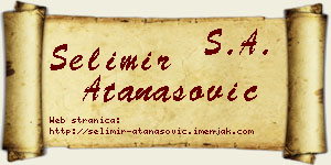 Selimir Atanasović vizit kartica